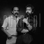 06-09-1982  Cheech & Chong Richard Marin and Tommy Chong alias Cheech & Chong at studio in Amsterdam, September 06, 1982.

[keywords]Posed, Black & White Image[/keywords]